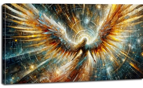 Wunderschöne Engel, Hoffnung, Liebe und Trost auf ein Leinwandbild gebracht - Premium Druck auf Leinwand, verschiedene Formate - aufhängfertig (45 x 30 cm, Engel große Flügel)