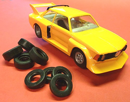 Generisch Slotcar 8-STÜCK Reifen VORNE + HINTEN für Carrera UNIVERSAL oder SERVO 132 Made in Germany