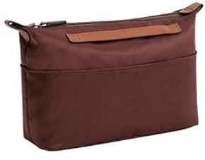 Taschen-Organizer for Hermes Herbag, Polyester-gefütterter Organizer, Taschen-Organizer, Einsatz, tragbare Kosmetiktasche(Coffee)