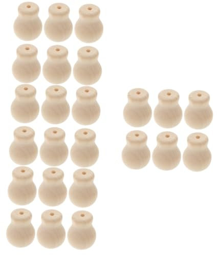 Cabilock 24stücke Teiliges Holz Zugknöpfe Für Fensterjalousien Minimalistischer Und Eleganter Fensterdekor Für Vorhänge Und Rollos Einfache Reinigung Rustikale Designs Vielseitig
