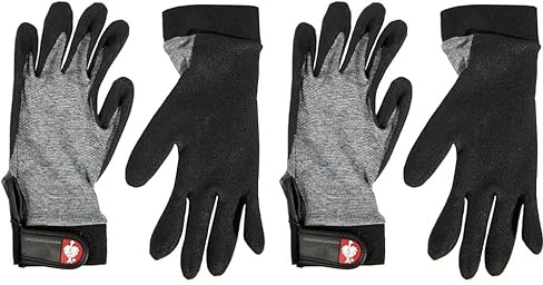 Engelbert Strauss VINIL GESTRICKTE HANDSCHUHE 08 (M), Qualitative Arbeitskleidung (Packung mit 2)
