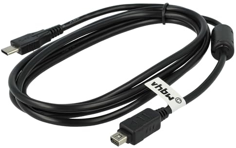 vhbw Cavo dati USB-C compatibile con Olympus SP-310, SH-25MR, SH-25, SP-500, SH-50, SP-350, SP-320 lettore MP3 - nero, 150 cm