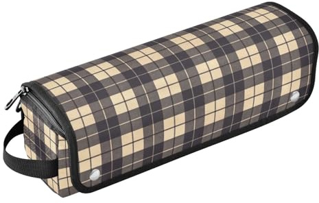 2-in-1 Lockenstab Reiseetui und hitzebeständige Matte, tragbarer Haarstyling-Werkzeug-Organizer für Glätteisen, Glätteisen, Lockenstäbe, Haar-Zubehör-Organizer