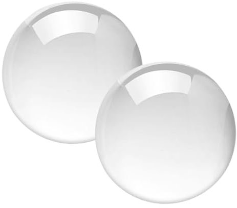 CVUTOVO 2 Pezzi Palla Trasparente per Decorazione e Fotografia Riflettente Bianco per Giardinaggio e Arredamento Compatta