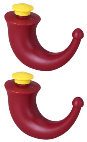 HONMEET Système d'Irrigation Nasale en Plastique 2 Pièces Compact pour Nettoyage du Nez Bouché et Soins Nasaux Professionnels