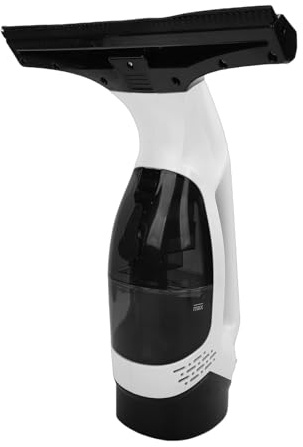 Naroote Limpiador Ventanas Eléctrico Escobilla Aspiración Inalámbrica 1,2 KPa Potente Potencia Succión Hoja Silicona Suave 11 Pulgadas Tanque Agua Desmontable para Espejos Azulejos