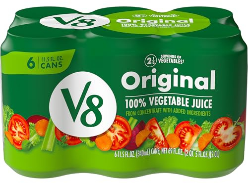 V8 Original Rote Beete 100% Gemüse-Saft 340ml, 6 Dosen à 340ml, 6 Stück