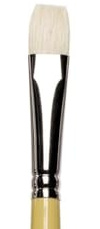 Winsor & Newton 5872008 Künstler - Chunking Schweineborsten Pinsel für Ölfarben, hohe Farbaufnahme, gleichmäßige Farbabgabe - Flachpinsel Nr. 8, kurzer Stiel