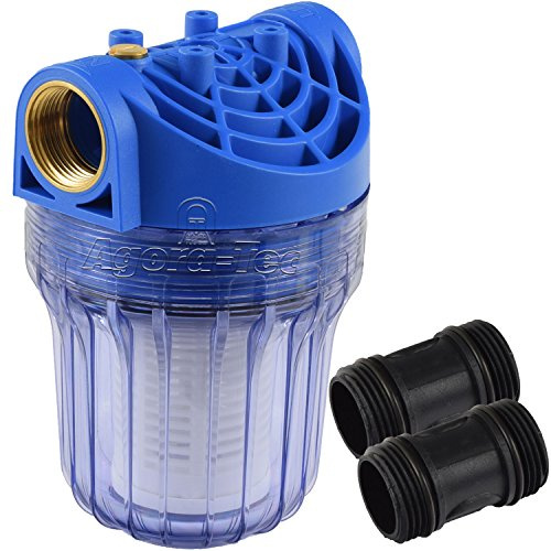 Agora-Tec® Vorfilter Wasserfilter für Hauswasserwerk klein 8bar
