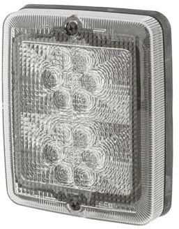 HELLA 2BA 013 236-381 Blinkleuchte - LED - 24V - Einbau/geschraubt - Lichtscheibenfarbe: glasklar - Kabel: 100mm - Stecker: Flachstecker - hinten - Menge: 1