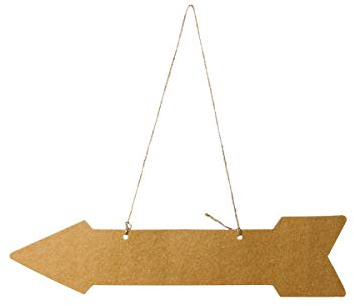 Generique - Richtungspfeile für die Hochzeit 5 Stück braun 42x10cm