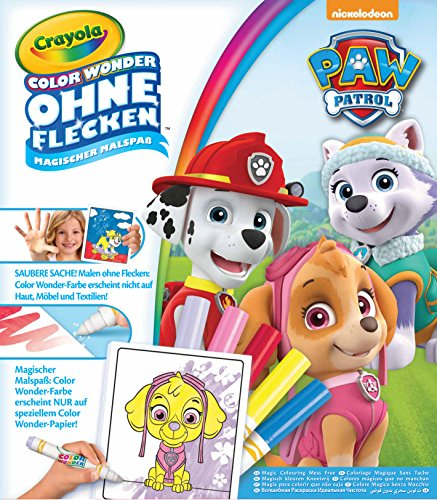 Crayola 12796.4100 Color Wonder-Paw Patrol målarbok, färgglad, 1 styck (1-pack)