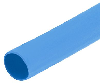 sourcing map Heat Shrink Tubing, 2.5mm Dia 2:1 Heat Shrink Wrap Cable Sleeve Heatshrink Tube 5m Length Blue