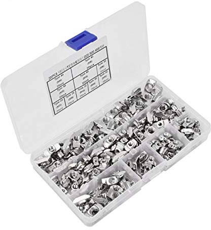 200 stücke T Slot Slider Nüsse M3 M5 M6 M8 Befestigungsmuttern für 20/30/40 Aluminiumprofile für Holz arbeiten DIY Kit mit Box DUO ER