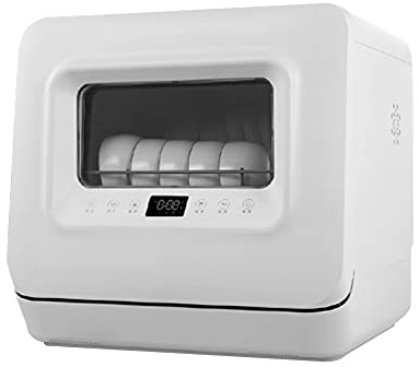MNSSRN Configuración Totalmente automática del lavaplatos de Escritorio 6, el Control táctil del lavavajillas Compacto, el Ahorro de energía, el Inicio retrasado, el Almacenamiento de Secado