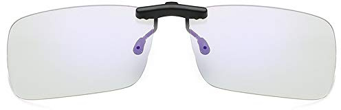 TopHomer Clip Blaulichtfilter Schutz, gelb/klar Anti-Blaulicht-Brille PC Mobile TV Gaming Brille, Anti-Ermüdungsbrille auf PC-Bildschirmen