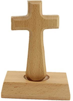 Gatuida Holzkreuzornamente Stehendes Lateinisches Kreuz Aus Massivholz Für Katholischen Kreuz Decor