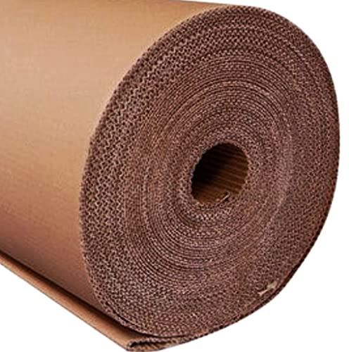 Bricoloco.com Korrugerad kartong förpackning bredd 90 cm - Korrugerad kartong flexibelt hantverk (5 metrtos)