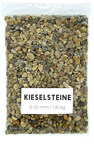 Landare Galet 1,8Kg - Galets Decoratif - Galet Aquarium - Cailloux Decoratif - Galets Jardin - Gravier Jardin Exterieur (6-10 mm)