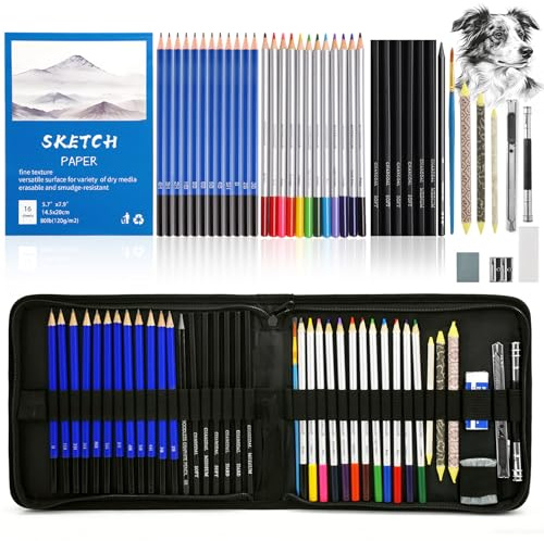 Zeichnen Bleistifte Zeichenset 43teiliges - Art Bleistift Set Skizzenstifte