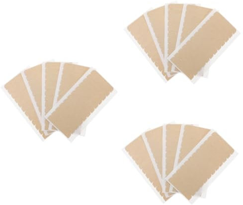 FRCOLOR Lot de 3 Extensions de Cheveux Pratiques Ruban Adhésif Double Face Fixation Forte Aspect Naturel 0 Onglets 10 Feuilles X 3