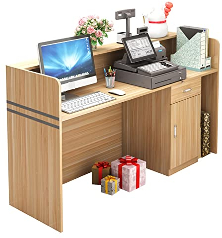 Generisch Schreibtisch,Schreibtische: Kasse, Bar, Rezeption, Empfangstheke, Theke, Informationsschalter, Kleiner kommerzieller Convenience Store, Büroschreibtisch