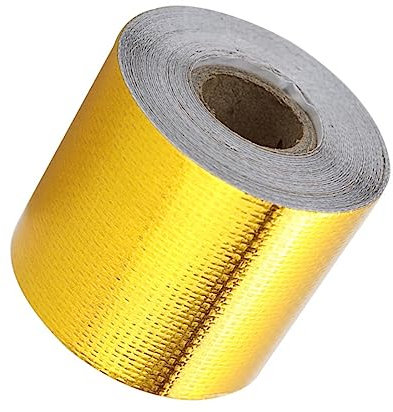 SKISUNO Aluminiumfolien Dichtungsband Feuerfestes Hochtemperatur Klebeband 5m x 5cm Hitzebeständig Wasserabweisend Selbstklebend Für Industrie Dunstabzugshauben Und Automotoren
