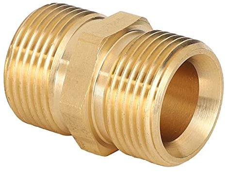 Pressure Washer Hose Adapter, High Pressure Sprayer Adapter Brass Pressure Washer Hose Connector M22 Male Thread 14mm Hose Connector Coupler Hose Washers Pressure Washer