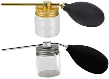 FOYTOKI 2piezas Botella De Spray Para Polvo De Cabello Práctica Botella Rociadora Para Cabello Aplicador De Rociado Para Fibra Capilar Para Uso Salones De Barbería
