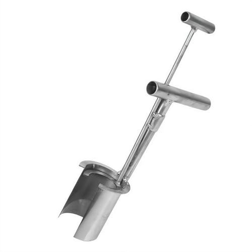 Bulb Planter Tool, Garden Barrel Transplanter, 2025 New Plant and Fruit Tree Seedling Transplanter with Long Handle, Stainless Steel Garden Seed Planting Tools, Handheld Garden Transplanter Tool