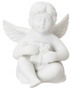 Rosenthal Engel klein Weiss matt Engel mit Geschenk