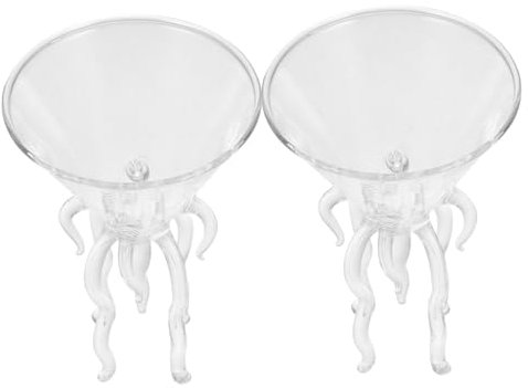 Alipis Copa De Cóctel De Cristal Diseño 300 Ml Vidrio Transparente Multiusos Para Hogar Fiestas y Banquetes Juego De 2 Unidades