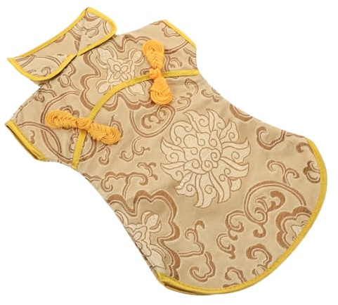 TIDTALEO Festival Wine Bottle Bag for Party and Wedding, Beige Silk Embroidered Chinese Style Wine Bottle Wrap with Drawstring Closure, Traditional Chinese Jacket Design for Holiday Giving