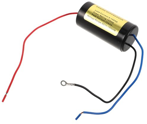 NUOBESTY Filtro Antirumore per Alimentazione Auto Amp Soppressore Disturbi Audio per Stereo Isolatore Rumore Compatibile con Molti Modelli Veicoli Riduce e Migliora Qualità Suono