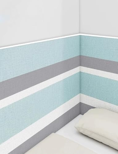 Générique Panneaux muraux autocollants, papier peint repositionnable, isolation thermique et phonique, décoration intérieure for chambre, salon, cuisine, mur TV(Blue,5pcs)