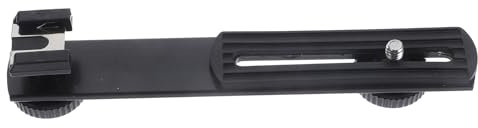 Supporto per Microfono Regolabile Nero in Lega di Alluminio | Staffa Flash, Fill Light Rack, Festa Scuola Decor, Video Call e Video Conference