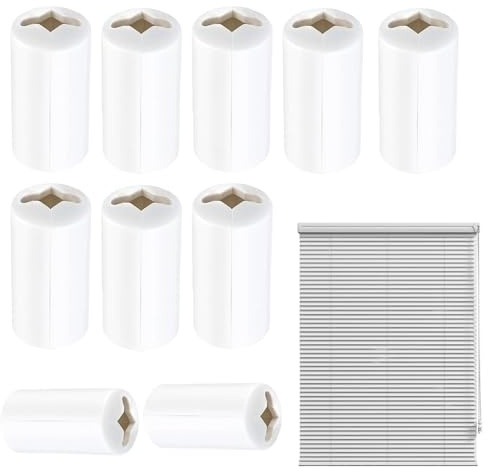 Condensadores de Cuerda para Persianas y Estores | 10 Piezas Condensador Antiestrangulamiento Seguro,Pomo para Cordón de Persianas - para Estores Opacos Salón Dormitorio Oficina Hotel Restaurante