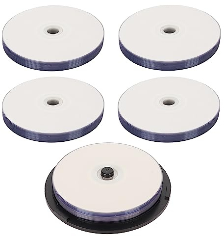 YDuupxe Dischi DVD R Vergini 4,7 GB 16X Supporti Registrabili PC Dischi di Archiviazione in Policarbonato Confezione da 50 per Video Musica Foto Backup Dati su Masterizzatore Computer e Lettore DVD