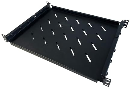 DSIT 19 Zoll Universeller Fachboden 550mm bis 790mm - 1 HE | Traglast 60 kg