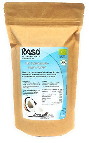 Kokosnussmilchpulver BIO | 500g Kokospulver | Kokosnussmilch Pulver