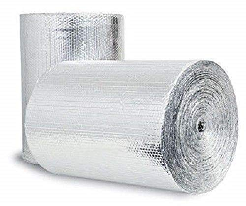 Double Bubble Reflective Foil Insulation (36 inch X 10 Ft Roll) Industrial Strength, Commercial Grade, No Tear, Radiant Barrier Wrap for Weatherproofing Attics, Windows, Garages, RV's, Ducts & More! …