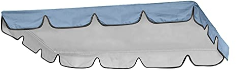 249 x 185 x 18 cm,Sonnendach für 210D wasserdichtes Oxford-Tuch,Ersatzdach Gartenschaukel Universal,Sonnendach Schaukel Dach (Grau, 249 x 185 x 18 cm)