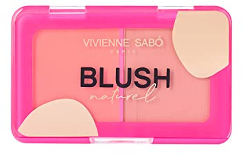 VIVIENNE SABÓ | Paletta Duo Fard 01 | Tono intenso e morbido misto | Per tutti i tipi di pelle | Cruelty Free (Soft Rose)