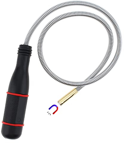 Outil de Ramassage Magnétique, 60CM Aimant Mecanique Flexible, Aimant pour Magnétique Puissant, Tige Récupérateur Aimantée pour Ramasser de Petites Pièces, Objets Métalliques, Pièces de Voiture