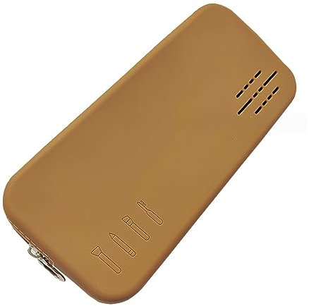 EULAPGOE Trousse de Pinceau de Maquillage, Support de Pinceau de Maquillage, Organisateur de Voyage Portable en Silicone Souple et Stylé (Marron)