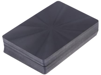 ifundom Schwarze Pokerkarten Kreatives Design Für Kartenspiele Für Home Bar Und Büro Reißfestes Material Geschenkwahl Für Spieleabende Unauffällig Für Strategisches Spielen