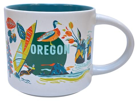 Starbucks Discovery Series Oregon - Taza de café de cerámica, 14 onzas