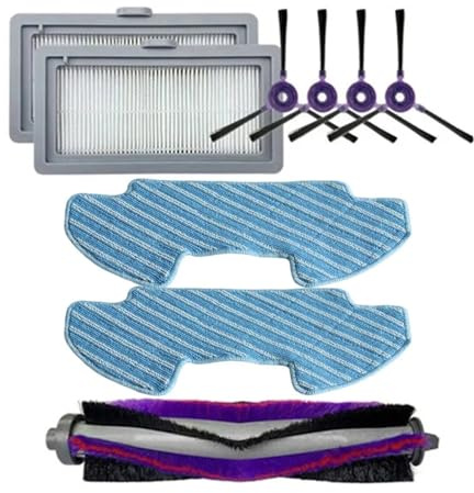 PYQMZTRV 1set Wichtigsten Pinsel Filter Seite Pinsel Mopp Tuch Kit, Kompatibel for Samsung Powerbot-E VR05R5050WK Staubsauger Ersatzteile zubehör