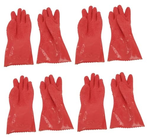 ANDRESLAD 2 Pairs Potato Gloves Slip Vegetable Processing Tool Peeling Gloves Kitchen Size Fits All Random Color