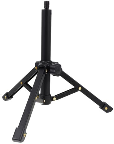 Vkyipg Portable Microphone Stand Desktop 1/4 Tripod Table Stand Adjustable Mic Stand Mic Clip Holder Bracket
